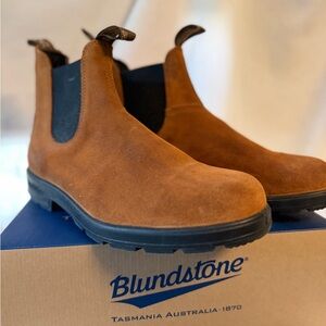 Blundstone 2406 Men's Suede Chelsea Boots - Sepia